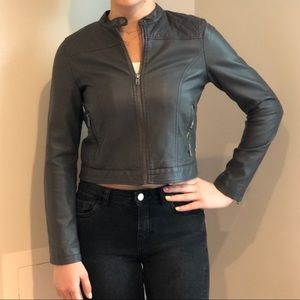 Faux Leather Jacket